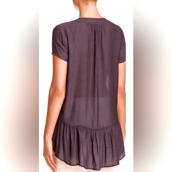 Anthropologie | RO&DE Short Sleeve Tunic w Ruffle Flounce & Front Ties - Picture 4 of 4